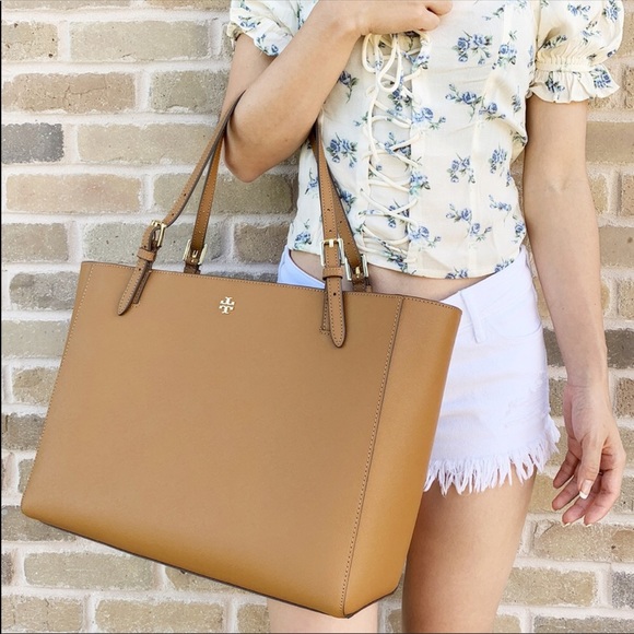 Tory Burch York Emerson large tote tiger eye - Picture 4 of 8